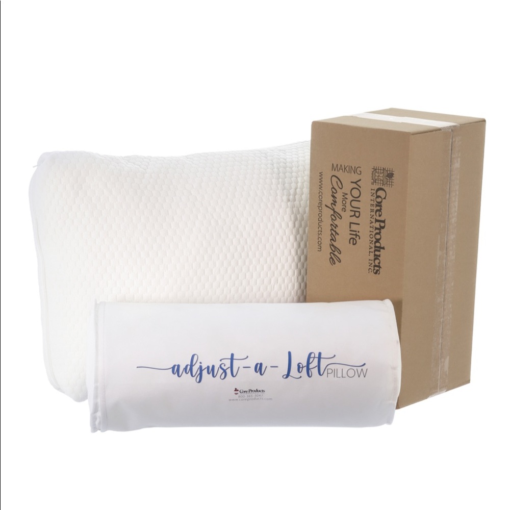 Adjust-A-Loft™ Fiber Adjustable Comfort Pillow with Cooling Memory Foam Insert